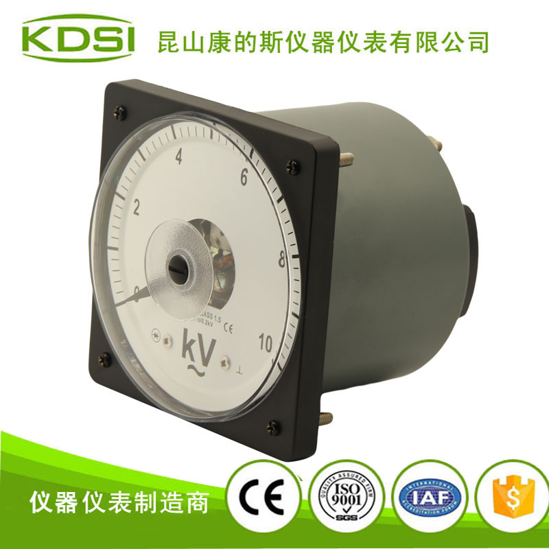 指针式广角度交流电压表 LS-110 AC10KV 船用表