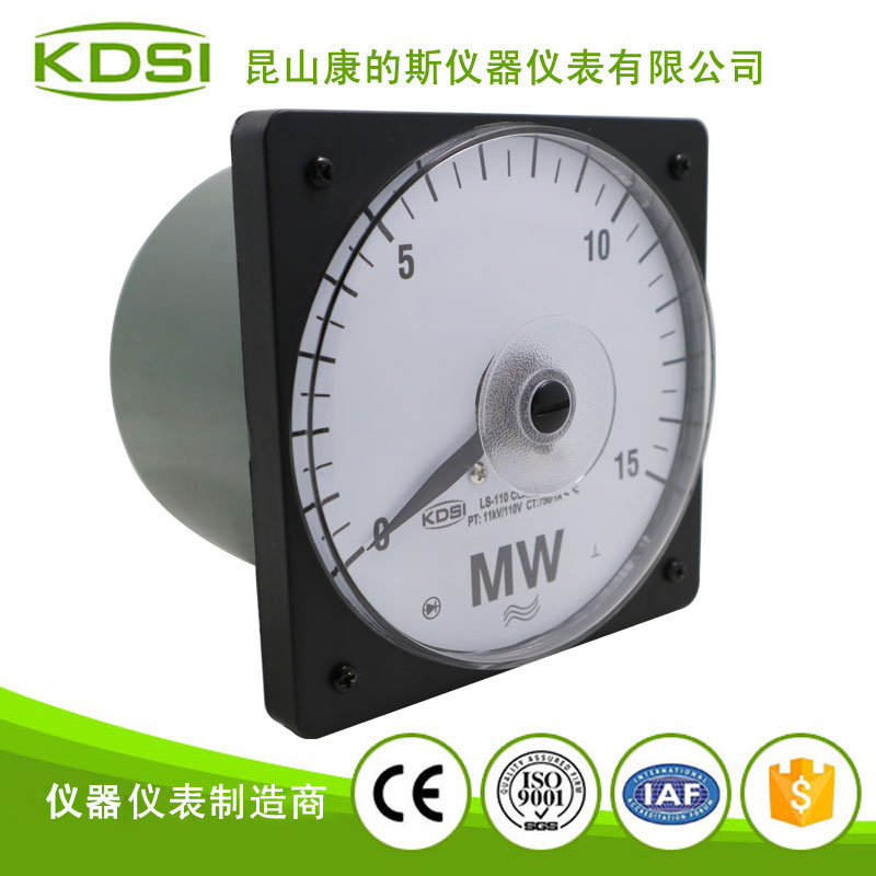 指针式三相功率表LS-110 15MW 11KV-/10N 750/1A