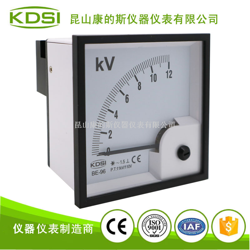 指针式交流电压表BE-96 AC12KV 11KV-110V整流式