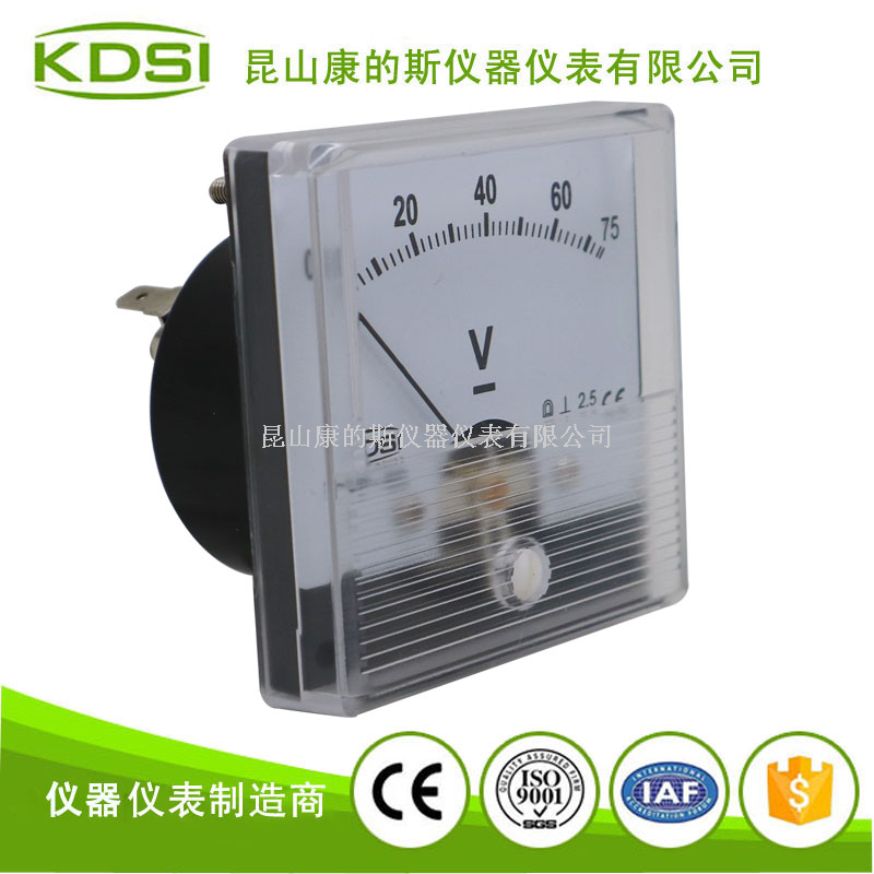  指针式直流伏特表 BP-60N DC75V 电焊机用表