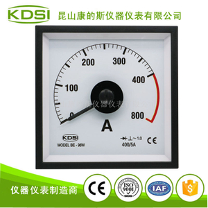 廣角度指針電流表BE-96W AC400/5A雙倍1.0級