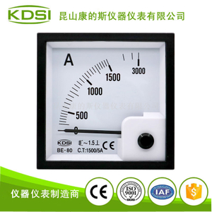  指針式方形交流電流表 BE-80 AC1500/5A 配電柜用表