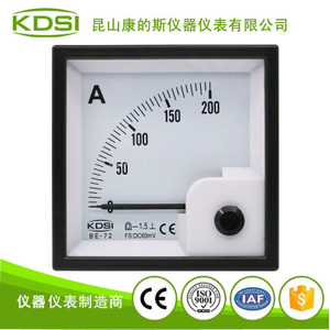 電流測量指針式電表BE-72 DC60mV 200A