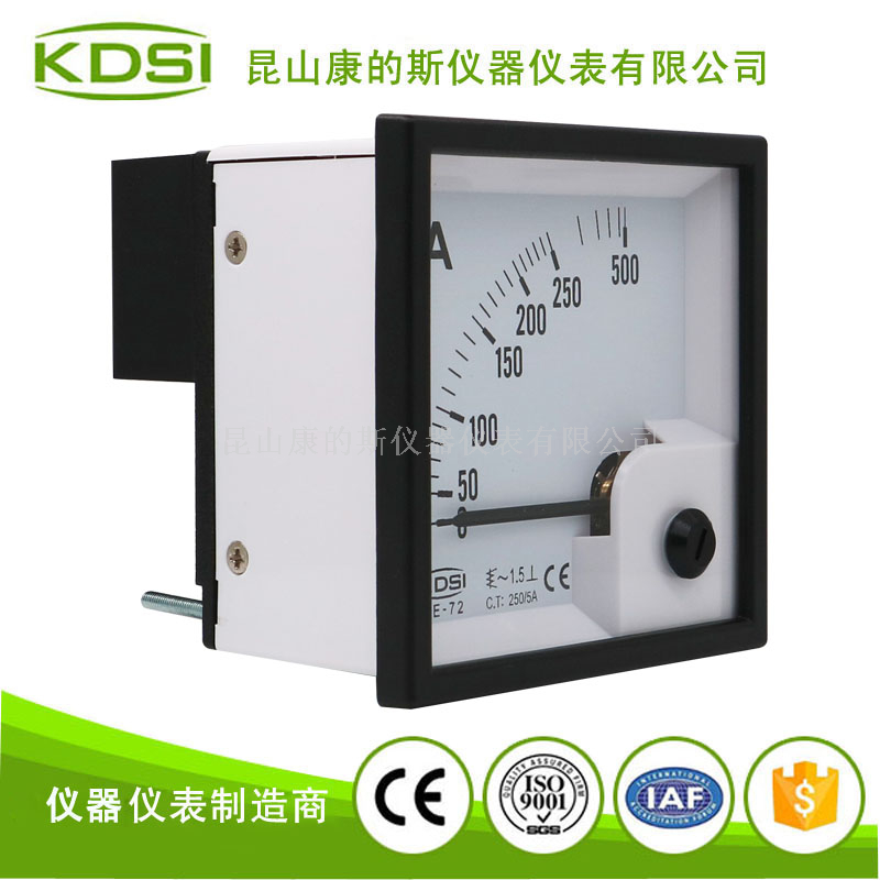 出口型指针式电流表BE-72 AC250/5A