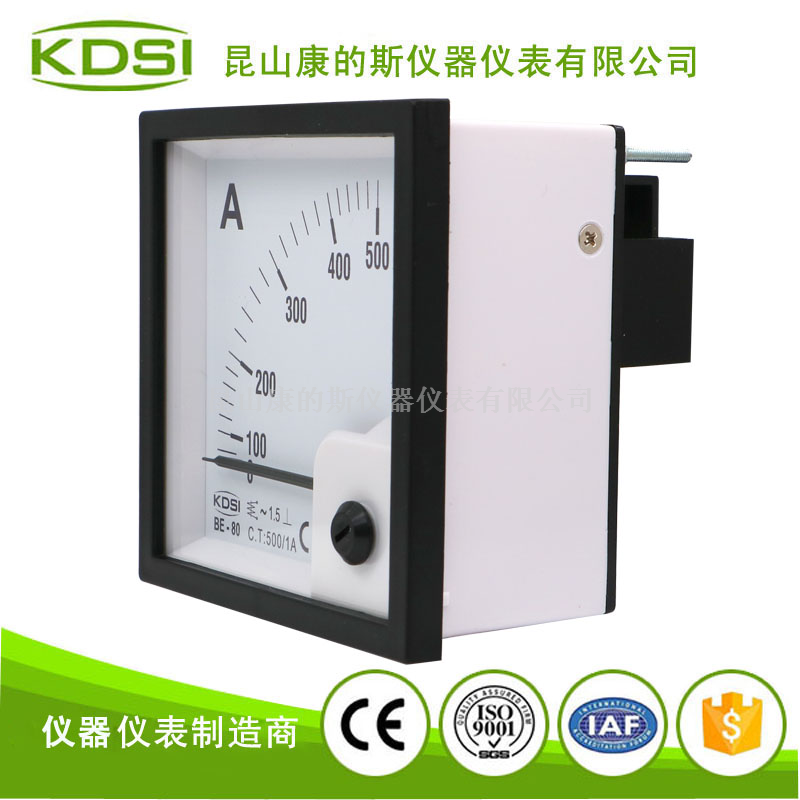 KDSI指针式交流电流表BE-80 AC500/1A单倍