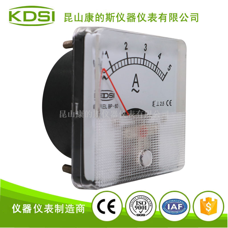 KDSI/康的斯 指针式电流表BP-60 AC5A 圆形开孔电表
