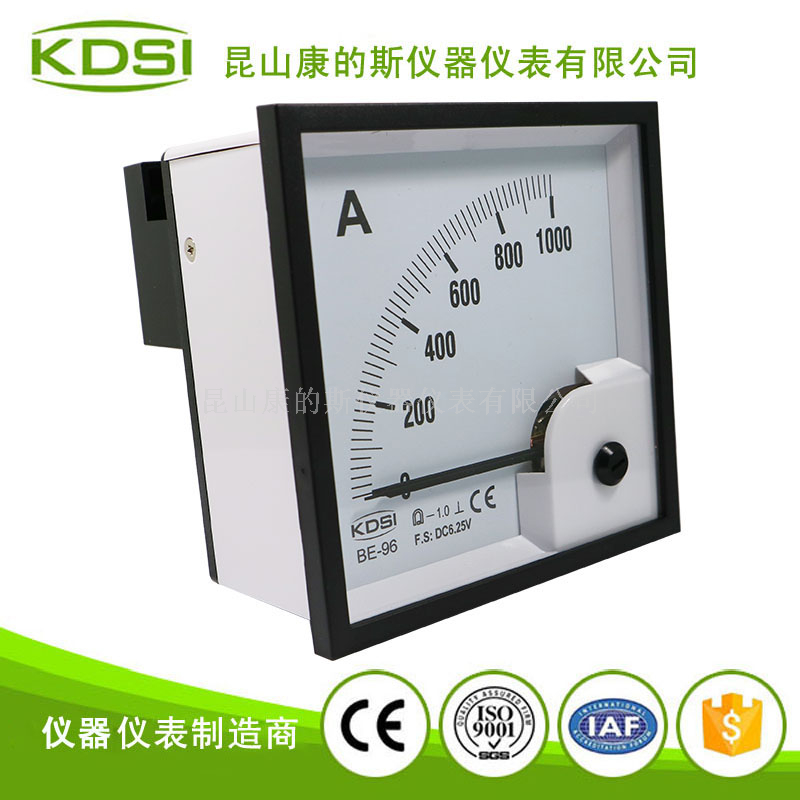 指针式直流安培表BE-96 DC6.25V 1000A 1.0级