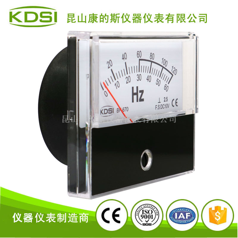 指针式直流电压频率表 BP-670 DC10V 60/120Hz