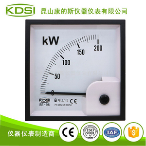 指针式功率表BE-96 200kW 300/5A 380V