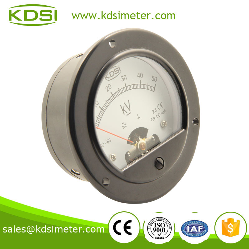 指针式直流电流表电压表 B0-65 DC1mA 50KV