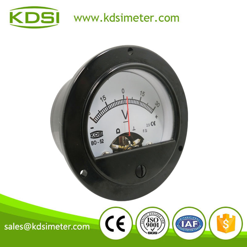 指针式正负直流电压表 BO-52 DC+-30V 