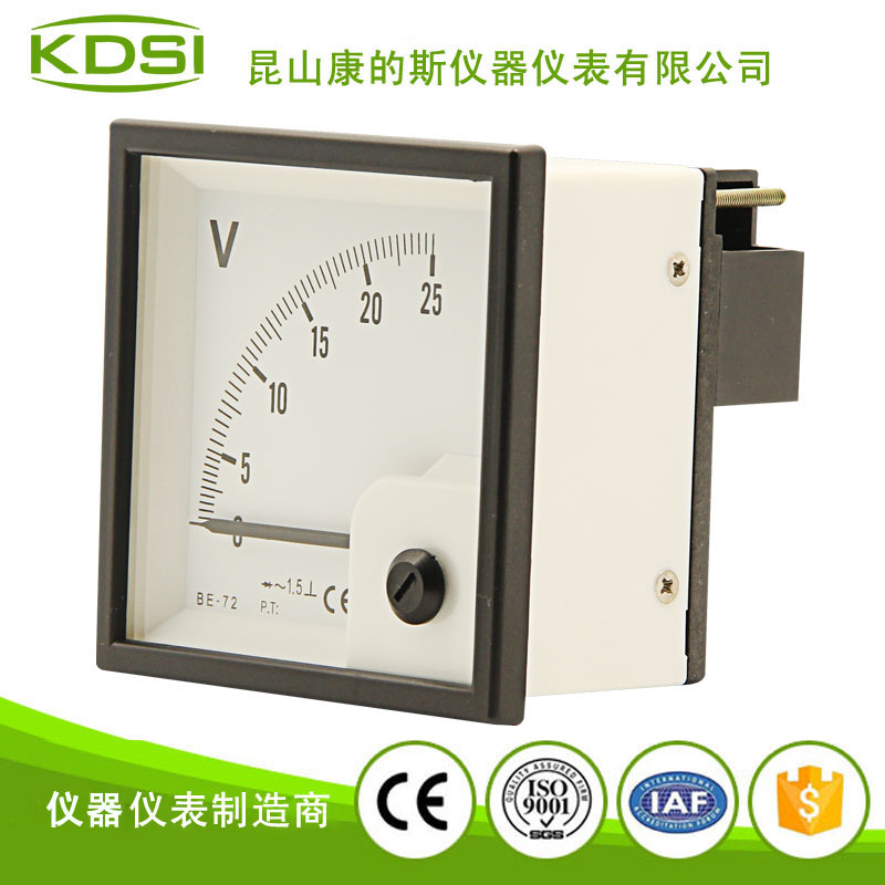 2at Ac25v 指针式整流型交流电压表 BE-72 AC25V-昆山康的斯仪器仪表有限公司